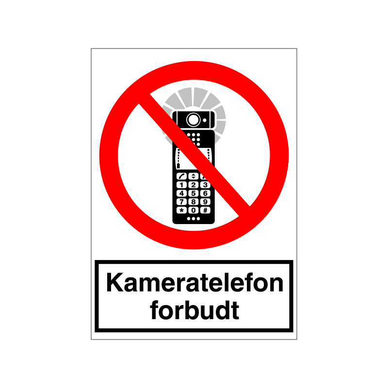 Kameratelefon forbudt
