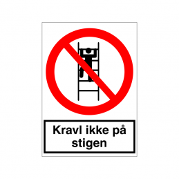 Kravl ikke på stigen