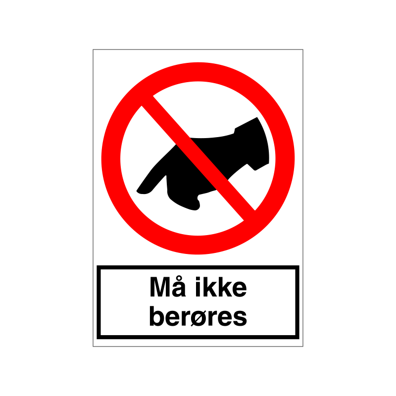 Må ikke berøres
