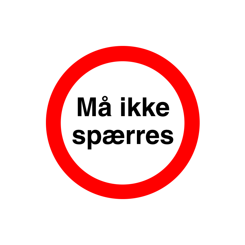 Må ikke spærres