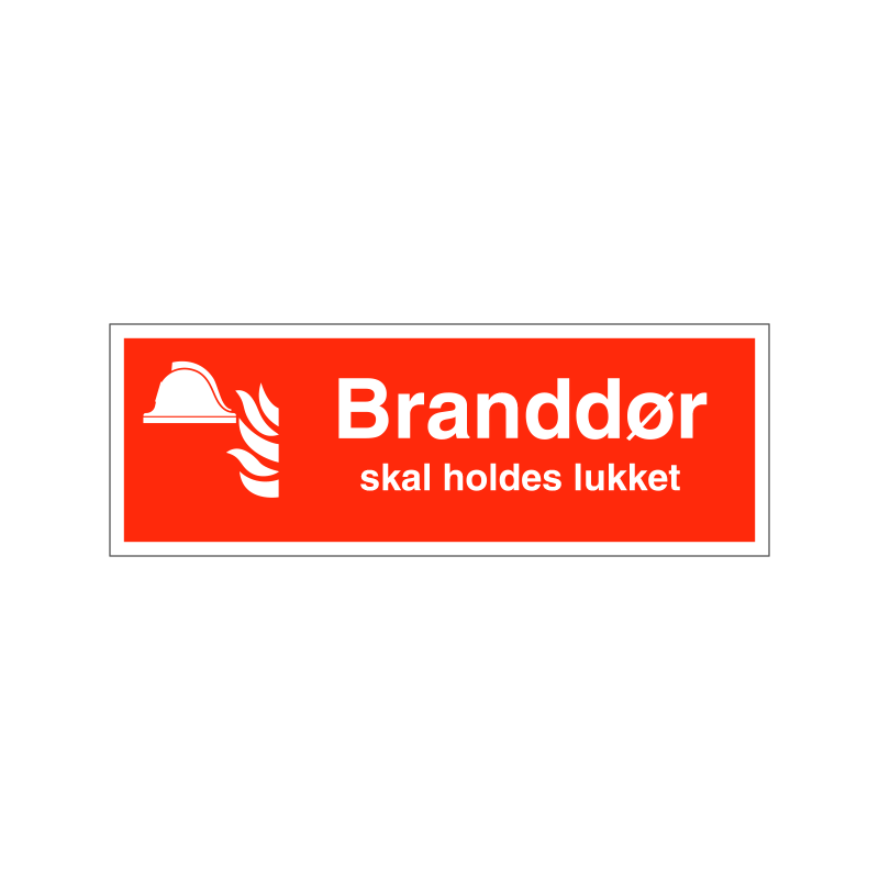 Branddør skal holdes lukket
