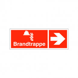 Brandtrappe mod højre