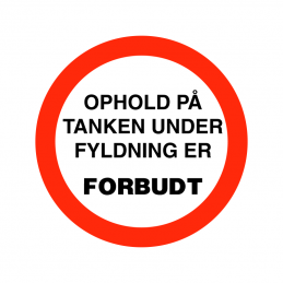 ophold på tank forbudt
