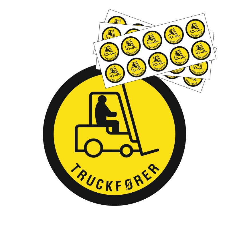 Hjelmmærke - Truckfører