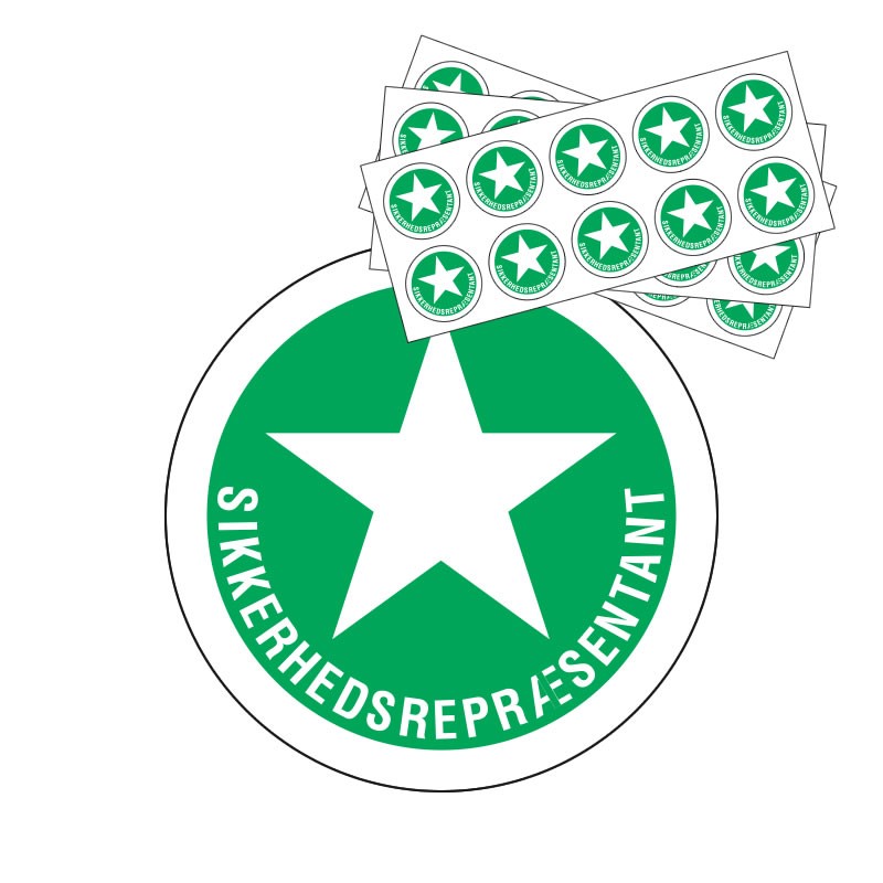 Hjelmmærke - Sikkerhedsrepræsentant