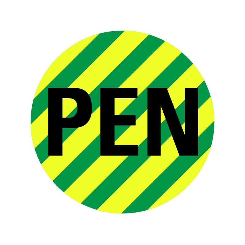 IEC Mærkat - PEN Neutral leder med beskyttelsesfunktion