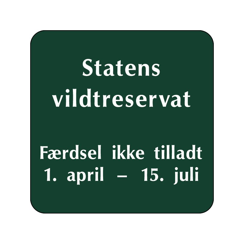 SN-A17  Vildtreservat færdsel ikke tilladt