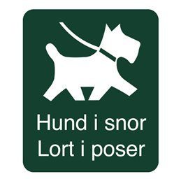 SN-A46 Hund i snor lort i pose