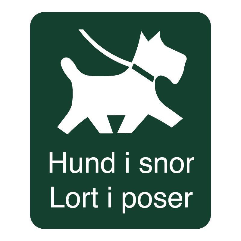 SN-A46 Hund i snor lort i pose