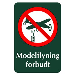 naturstyrelsen - modelflyvning forbudt
