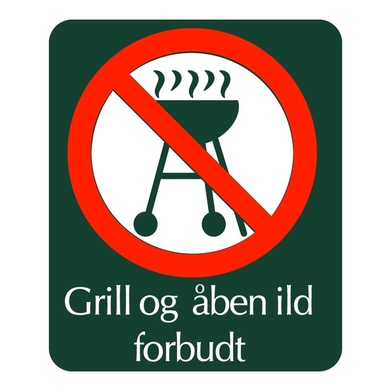 naturstyrelsen - grill og åben ild forbudt