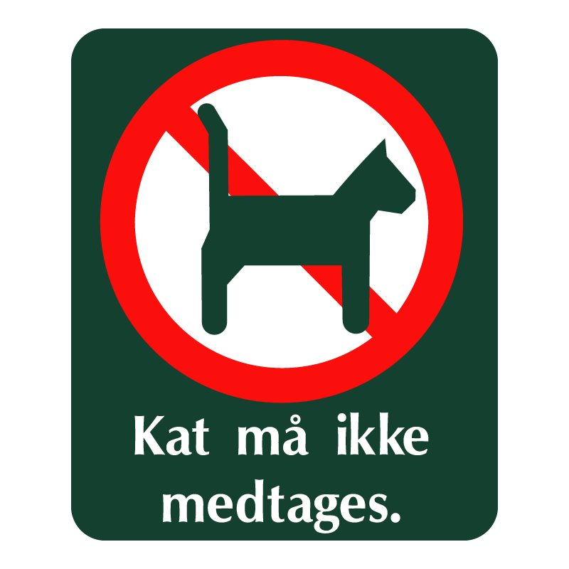 naturstyrelsen - kat må ikke medtages