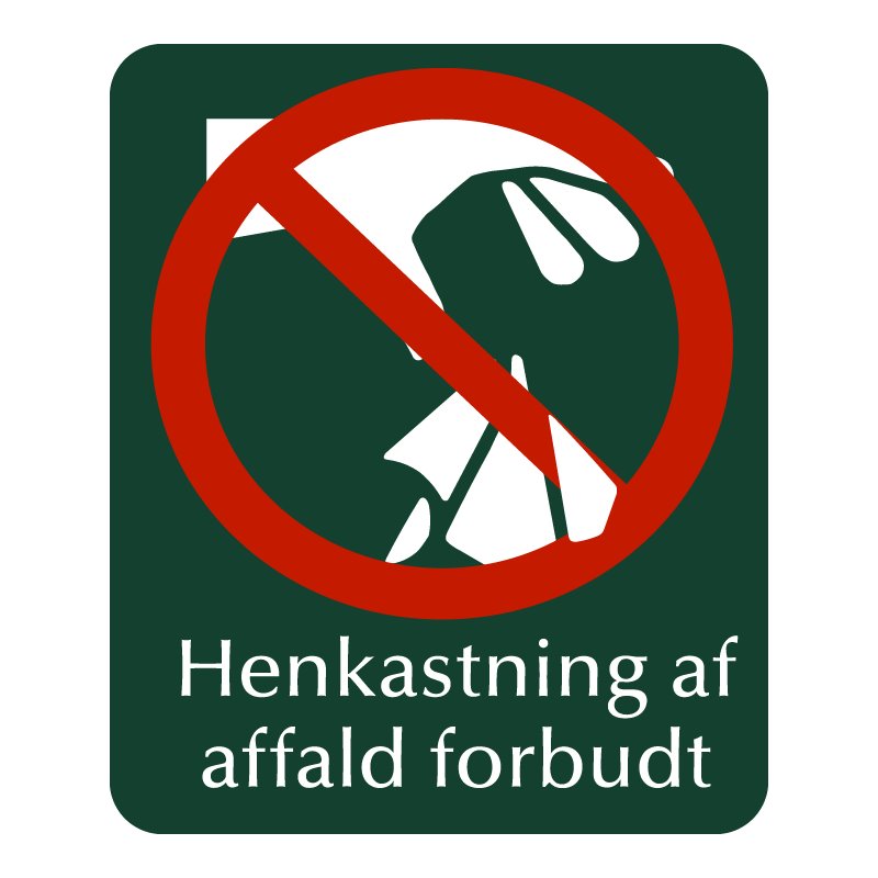 naturstyrelsen - henkastning af affald forbudt