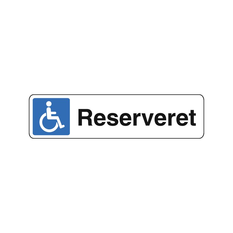 reserveret parkeringsplads til invalidebil
