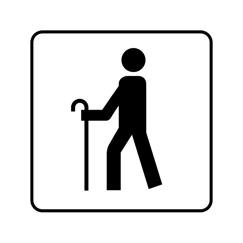 pictogram - vandrerute