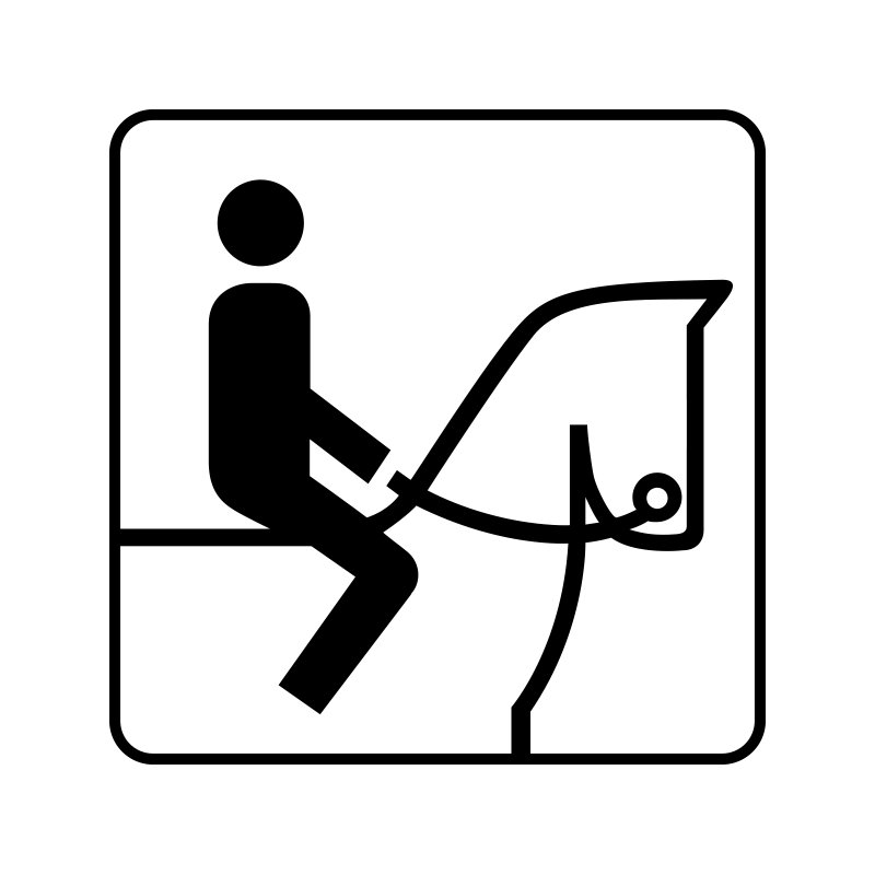 pictogram - ridning