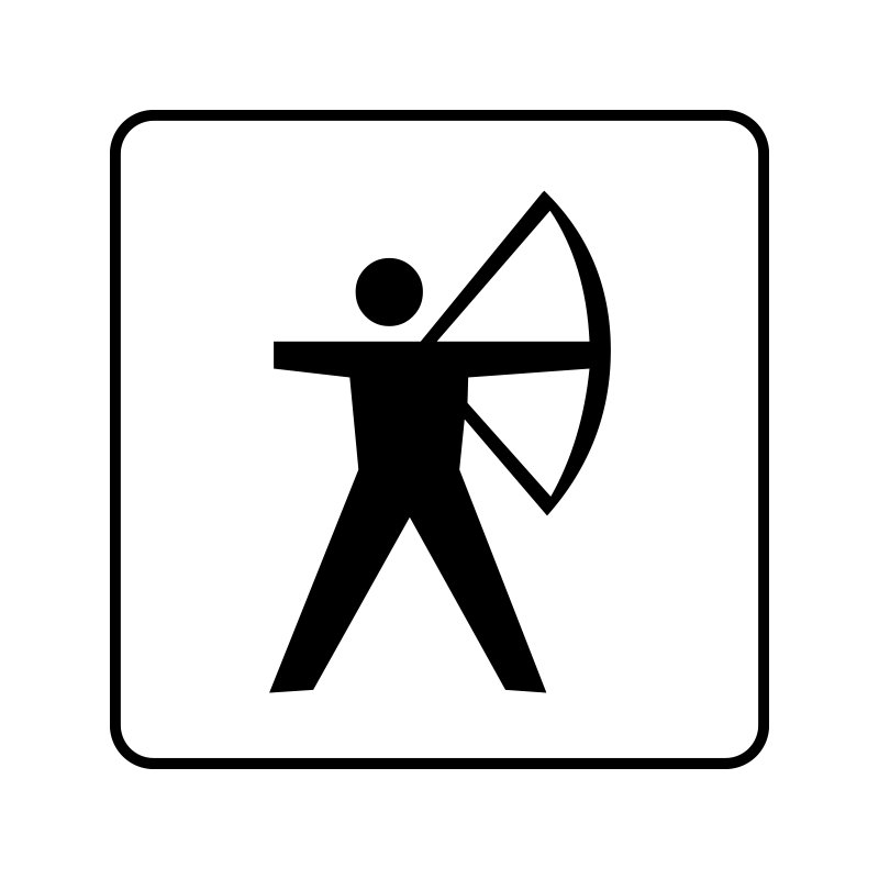 pictogram - bueskydning