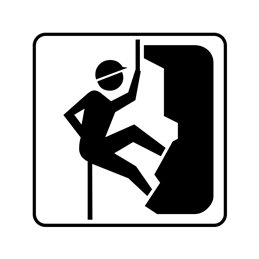 pictogram - rapelling