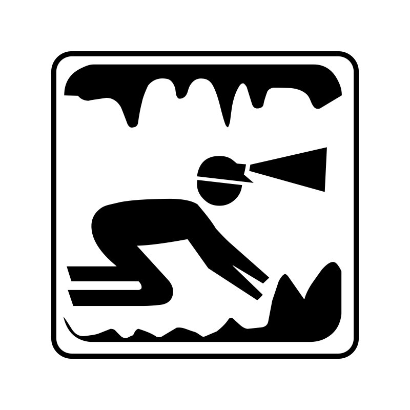 pictogram - grotte og hulevandring