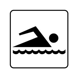 pictogram - svømning
