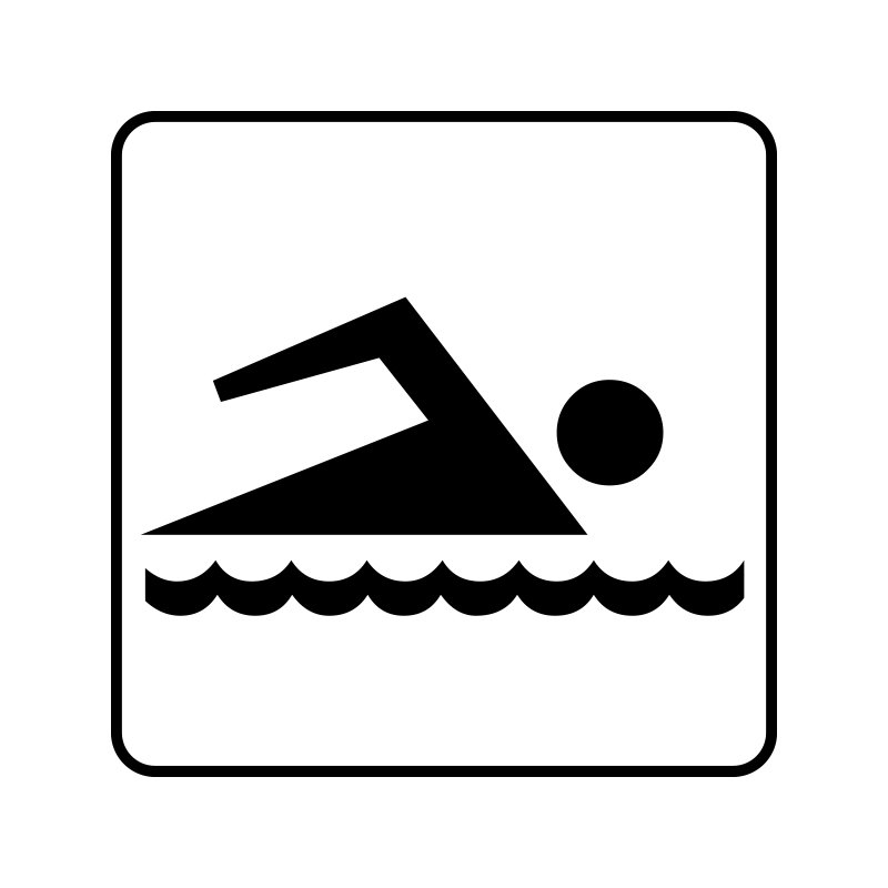 pictogram - svømning