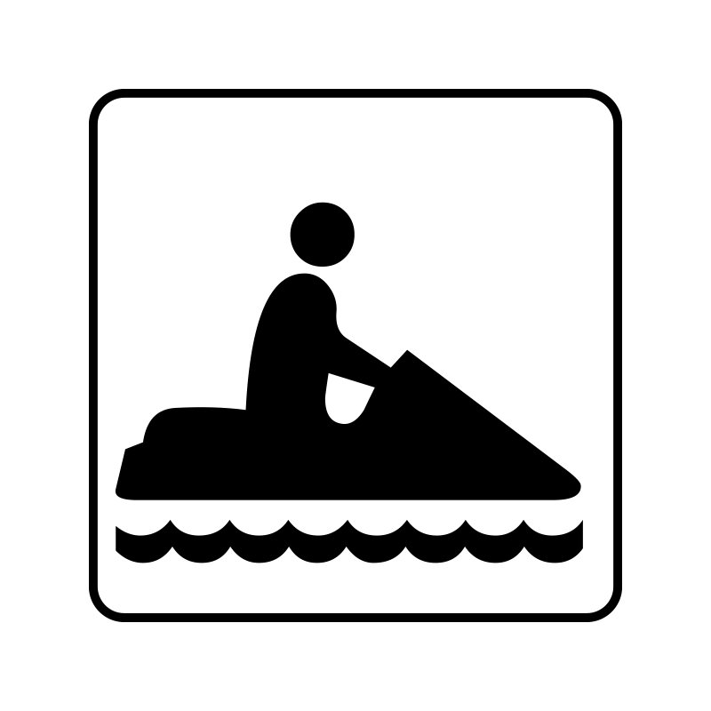 pictogram - vandscooter