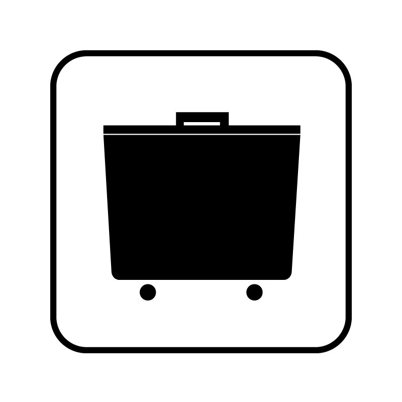 pictogram - affaldscontainer