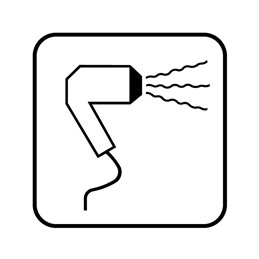 pictogram - føntørrer