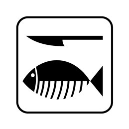 pictogram - rensning af fisk