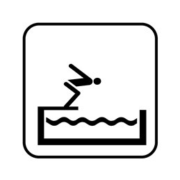 pictogram - udendørs bassin