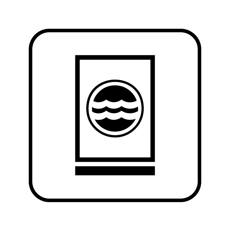 pictogram - vaskemaskine