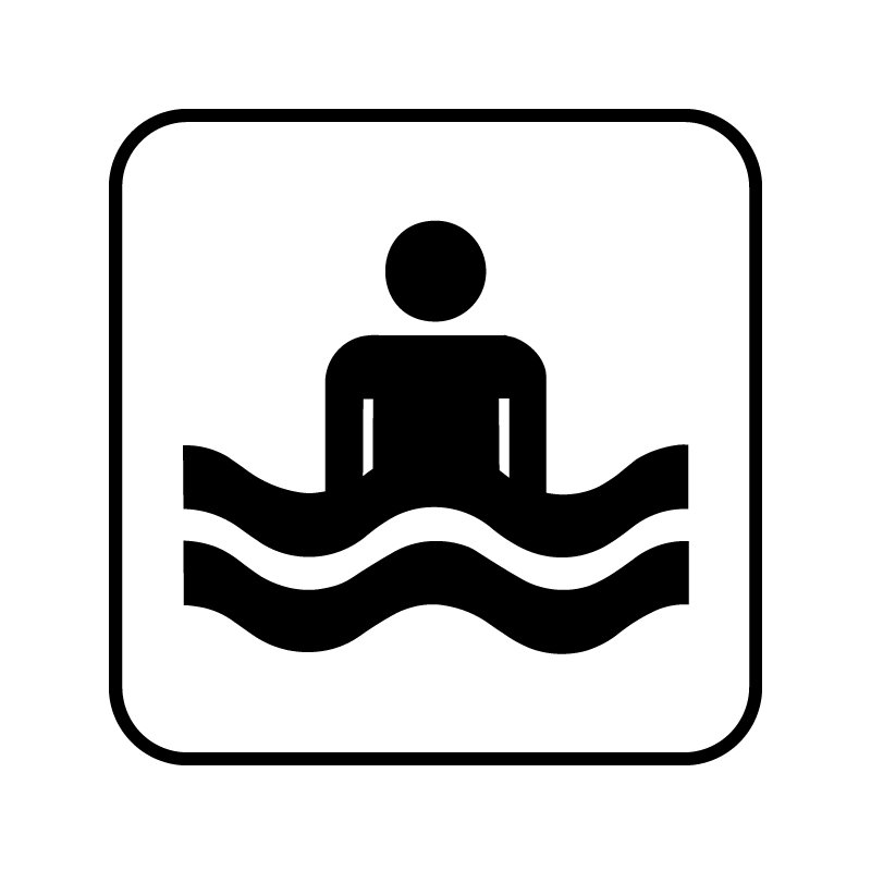 pictogram - badestrand