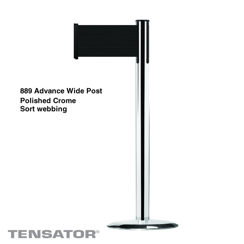 889PUH Advance Post Wide - Polished Crome