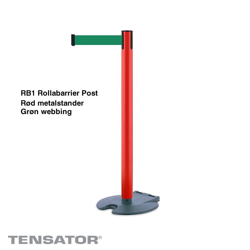 RB1 Rollabarrier Post - Rød