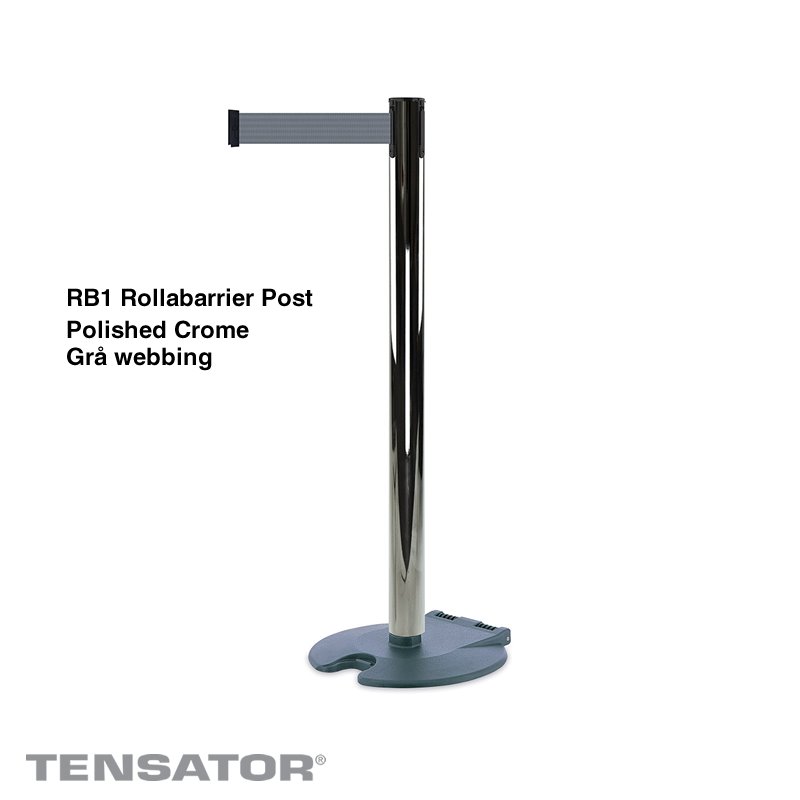 RB1 Rollabarrier Post - Polished Crome
