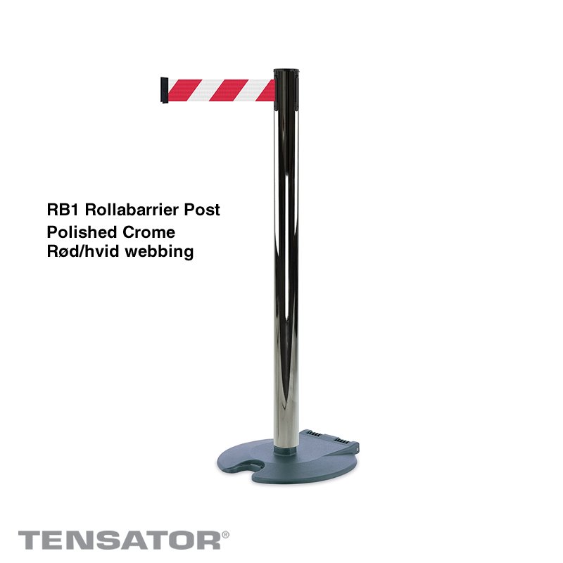 RB1 Rollabarrier Post - Polished Crome