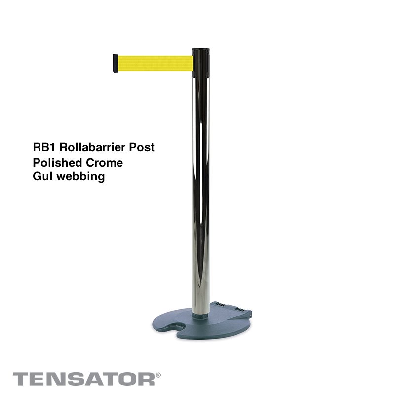 RB1 Rollabarrier Post - Polished Crome