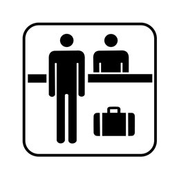 pictogram/piktogram - checkin