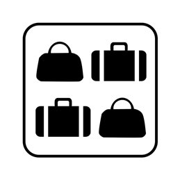 pictogram/piktogram - glemt bagage