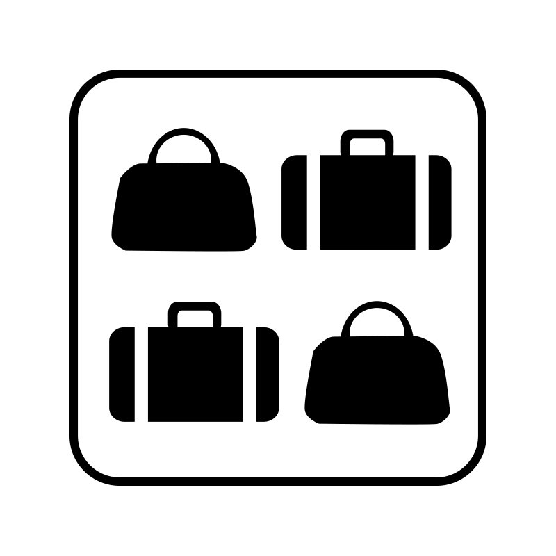 pictogram/piktogram - glemt bagage
