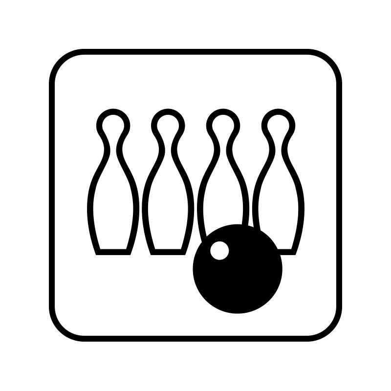 pictogram/piktogram - keglebane