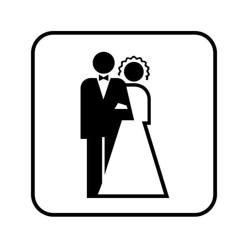 pictogram/piktogram - Bryllupssal
