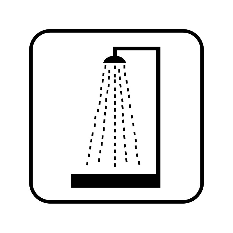 pictogram/piktogram - Brusebad