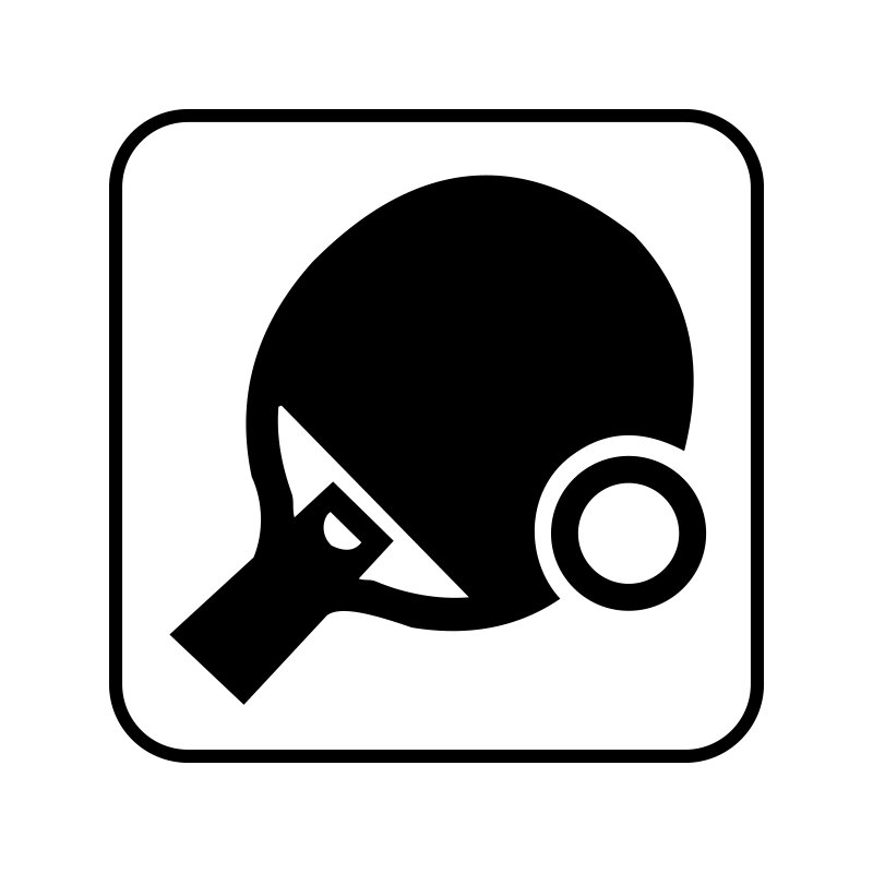 pictogram/piktogram - Bordtennis