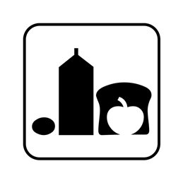 pictogram/piktogram - dagligvarer / kiosk