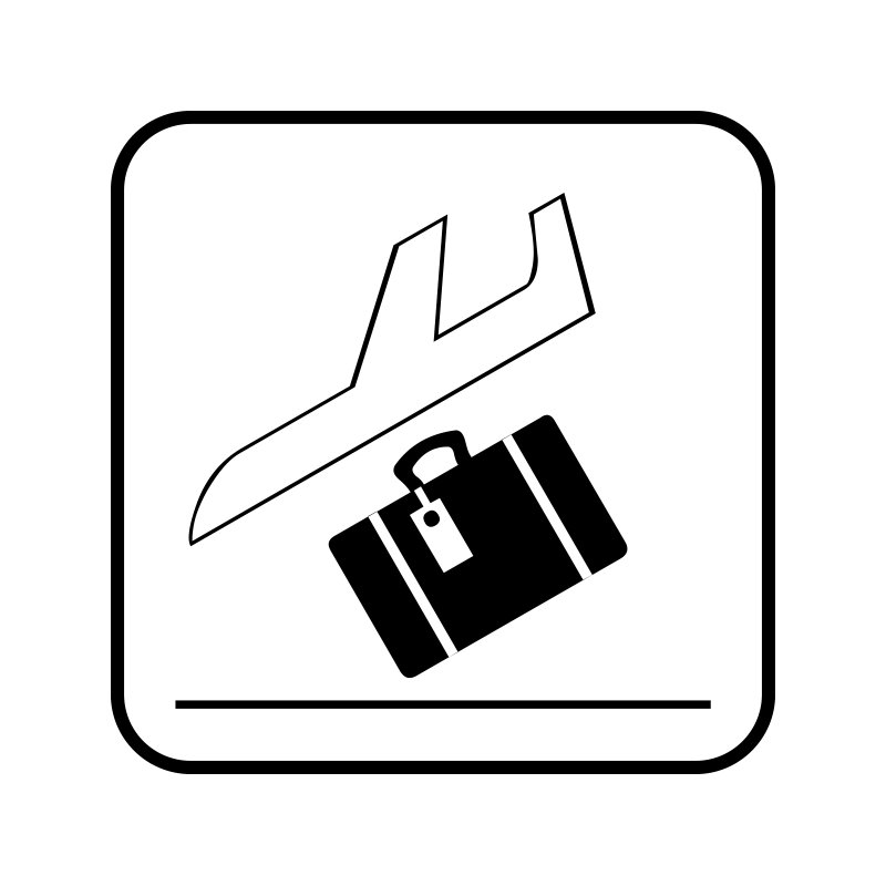 pictogram/piktogram - Bagage udlevering