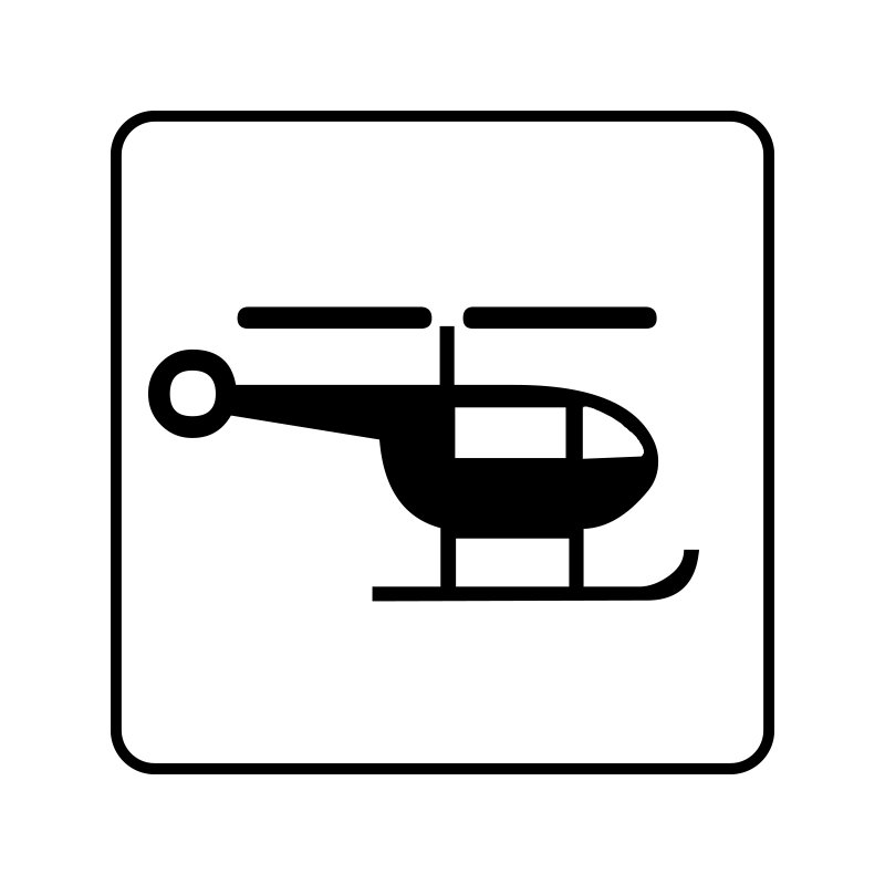 pictogram/piktogram - helipad