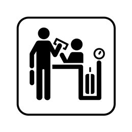 pictogram/piktogram - Bagage check-in