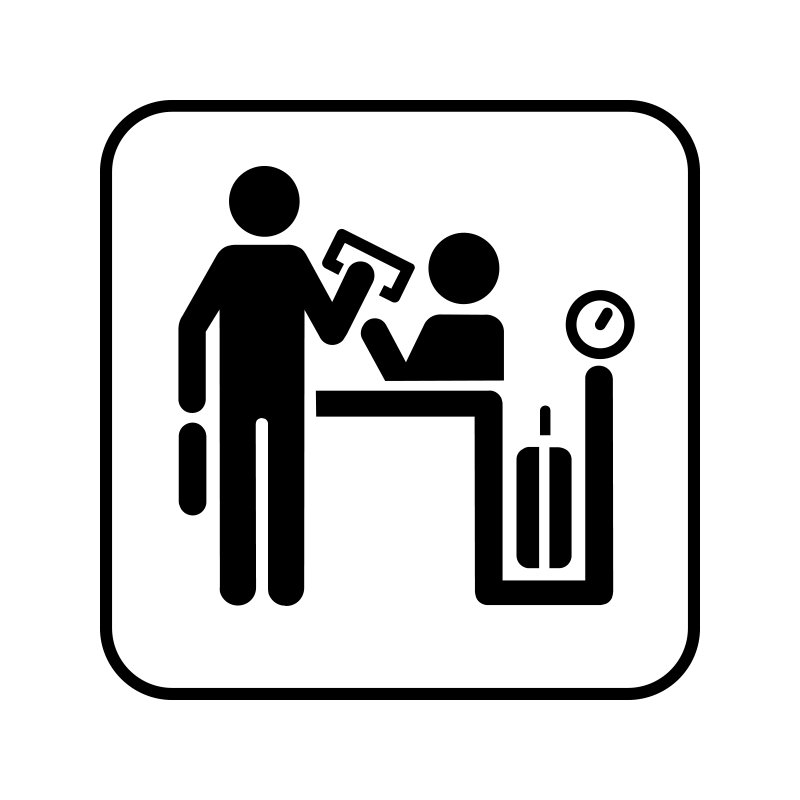 pictogram/piktogram - Bagage check-in