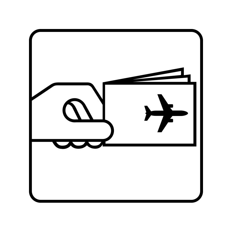 pictogram/piktogram - Billetskranke